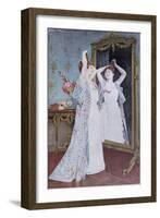 La Toilette, 1890-Auguste Toulmouche-Framed Giclee Print