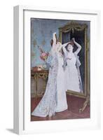 La Toilette, 1890-Auguste Toulmouche-Framed Giclee Print