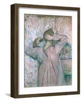 La Toilette, 1891-Henri de Toulouse-Lautrec-Framed Giclee Print