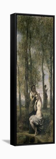 La Toilette-Jean-Baptiste-Camille Corot-Framed Stretched Canvas