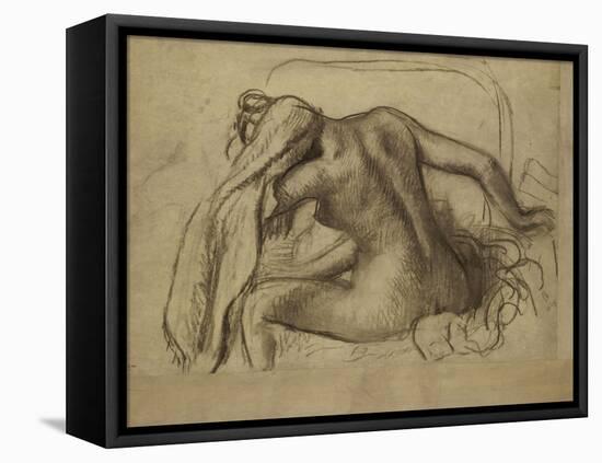 La Toilette-Edgar Degas-Framed Stretched Canvas