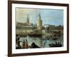 La Torre Del Oro Y La Catedral Desde Los Remedios-Manuel Barron y Carrillo-Framed Giclee Print