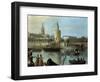 La Torre Del Oro Y La Catedral Desde Los Remedios-Manuel Barron y Carrillo-Framed Giclee Print