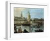 La Torre Del Oro Y La Catedral Desde Los Remedios-Manuel Barron y Carrillo-Framed Giclee Print