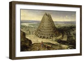 La Tour de Babel-Lucas Van Valckenborgh-Framed Giclee Print