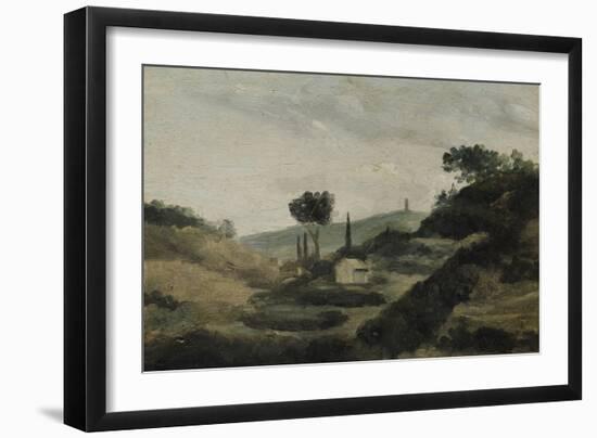 La Tour de César-Paul Cézanne-Framed Giclee Print