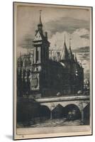 'La Tour De L'Horloge (3rd State, 10 5/16 x 7 1/4 Inches)', 1852, (1927)-Charles Meryon-Mounted Giclee Print