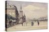 La Tour de l'Horloge vue du Pont Notre-Dame, 1892 Paris-Henri Alexandre Saffrey-Stretched Canvas