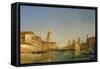 La tour de San Pietro à Venise-Félix Ziem-Framed Stretched Canvas