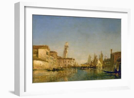 La tour de San Pietro à Venise-Félix Ziem-Framed Giclee Print