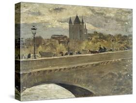 La Tour du Temple reconstituée pour l'exposition de 1889 vue du pont d'Iena-Alexandre-Gaston Guignard-Stretched Canvas