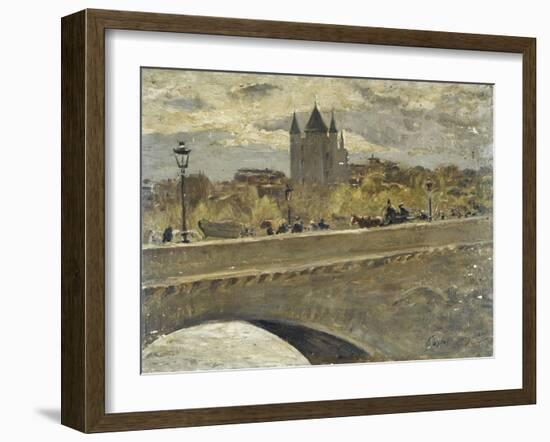 La Tour du Temple reconstituée pour l'exposition de 1889 vue du pont d'Iena-Alexandre-Gaston Guignard-Framed Giclee Print