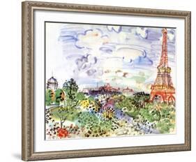 La Tour Eiffel, c.1935-Raoul Dufy-Framed Art Print