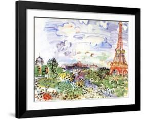 La Tour Eiffel, c.1935-Raoul Dufy-Framed Art Print