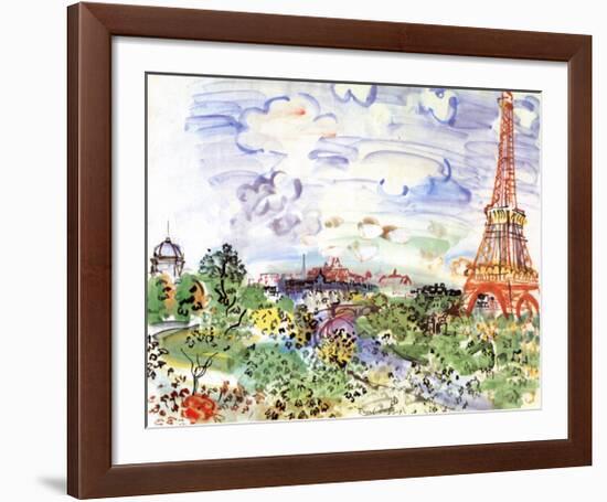 La Tour Eiffel, c.1935-Raoul Dufy-Framed Art Print