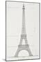 La Tour Eiffel de 300 mètres, projet coté-null-Mounted Giclee Print