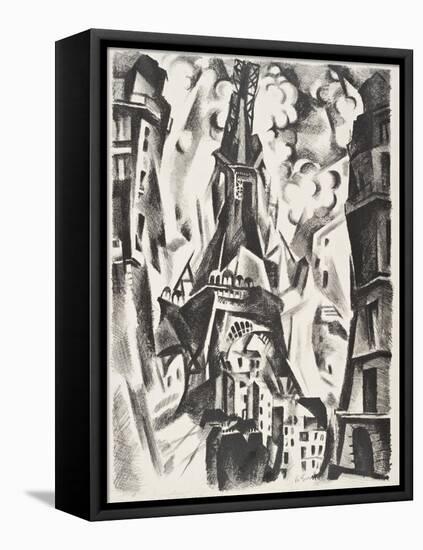 La Tour Eiffel-Robert Delaunay-Framed Stretched Canvas