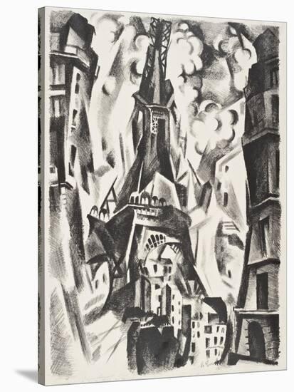 La Tour Eiffel-Robert Delaunay-Stretched Canvas