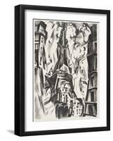 La Tour Eiffel-Robert Delaunay-Framed Giclee Print