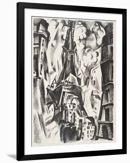 La Tour Eiffel-Robert Delaunay-Framed Giclee Print