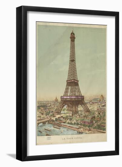 la Tour Eiffel-Louis Tauzin-Framed Premium Giclee Print