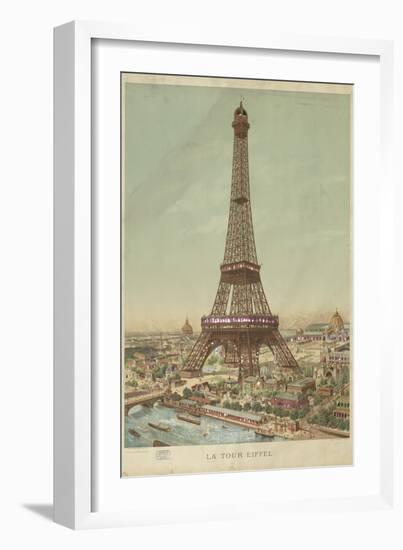 la Tour Eiffel-Louis Tauzin-Framed Giclee Print