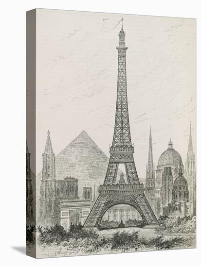 La Tour Eiffel-Vintage Apple Collection-Stretched Canvas