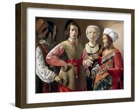 La Tour: Fortune Teller-Georges de La Tour-Framed Giclee Print