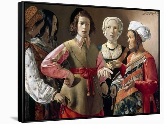 La Tour: Fortune Teller-Georges de La Tour-Framed Stretched Canvas