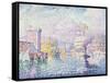 La Tour Rose, Marseille-Paul Signac-Framed Stretched Canvas