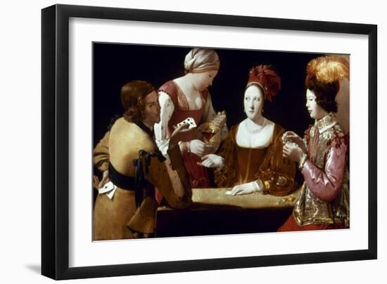 La Tour: The Cheat, C1625-Georges de La Tour-Framed Giclee Print