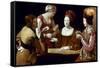 La Tour: The Cheat, C1625-Georges de La Tour-Framed Stretched Canvas