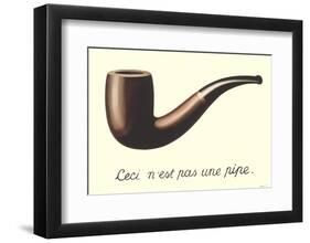 La Trahison des Images (Mini With Border)-Rene Magritte-Framed Art Print