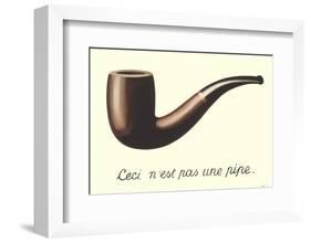 La Trahison des Images (Mini With Border)-Rene Magritte-Framed Art Print