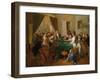 La Traviata: Scene at the Gaming Table - Carl D'unker (1828-1866). Oil on Canvas, 1866. Dimension :-Carl-Hendrik d' Unker-Framed Giclee Print