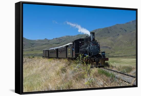 La Trochita, the Old Patagonian Express Between Esquel and El Maiten in Chubut Province, Patagonia-Michael Runkel-Framed Stretched Canvas