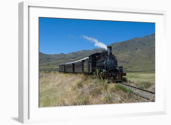 La Trochita, the Old Patagonian Express Between Esquel and El Maiten in Chubut Province, Patagonia-Michael Runkel-Framed Photographic Print