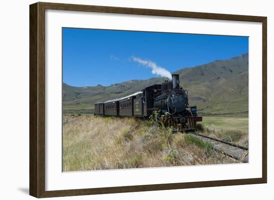 La Trochita, the Old Patagonian Express Between Esquel and El Maiten in Chubut Province, Patagonia-Michael Runkel-Framed Photographic Print