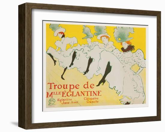 La Troupe de Mademoiselle Églantine, 1896-Henri de Toulouse-Lautrec-Framed Art Print