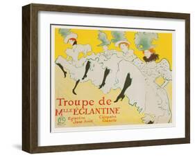 La Troupe de Mademoiselle Églantine, 1896-Henri de Toulouse-Lautrec-Framed Art Print