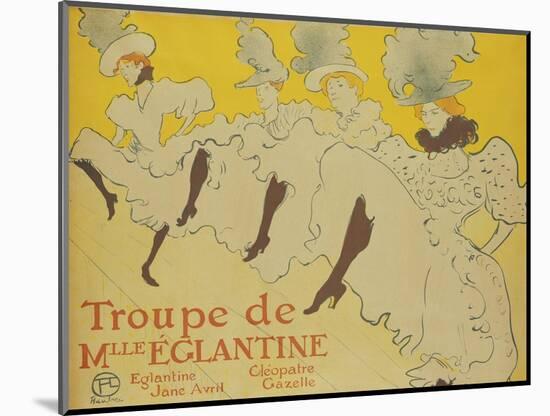 La Troupe de Mademoiselle Eglantine, 1896-Henri de Toulouse-Lautrec-Mounted Giclee Print