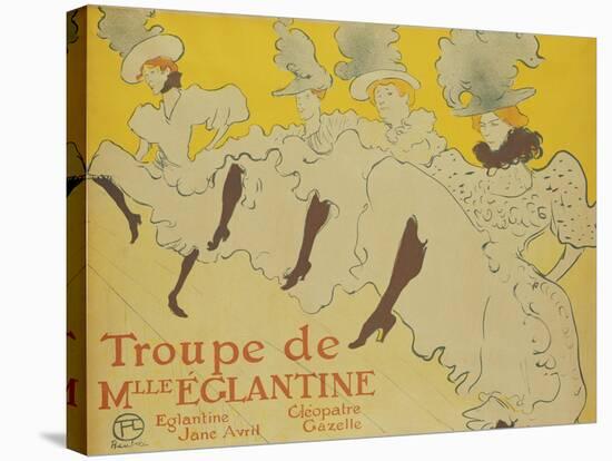 La Troupe de Mademoiselle Eglantine, 1896-Henri de Toulouse-Lautrec-Stretched Canvas