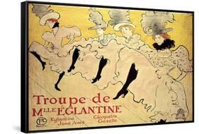 La Troupe de Mademoiselle Eglantine-Henri de Toulouse-Lautrec-Framed Stretched Canvas