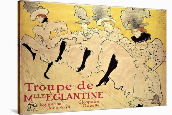 La Troupe de Mademoiselle Eglantine-Henri de Toulouse-Lautrec-Stretched Canvas