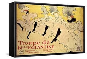 La Troupe de Mademoiselle Eglantine-Henri de Toulouse-Lautrec-Framed Stretched Canvas