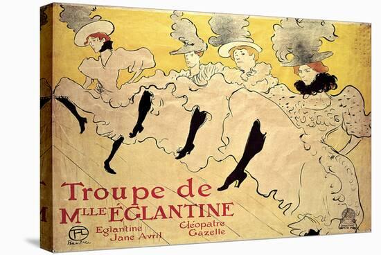 La Troupe de Mademoiselle Eglantine-Henri de Toulouse-Lautrec-Stretched Canvas