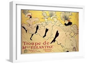 La Troupe de Mademoiselle Eglantine-Henri de Toulouse-Lautrec-Framed Premium Giclee Print