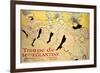 La Troupe de Mademoiselle Eglantine-Henri de Toulouse-Lautrec-Framed Art Print