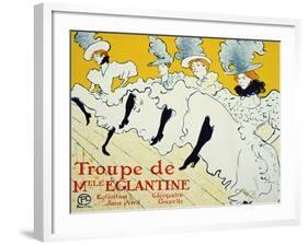 La Troupe De Mlle Églantine, 1896-Henri de Toulouse-Lautrec-Framed Giclee Print