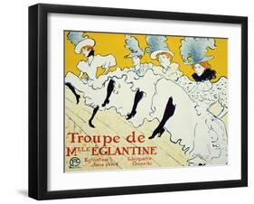 La Troupe De Mlle Églantine, 1896-Henri de Toulouse-Lautrec-Framed Giclee Print